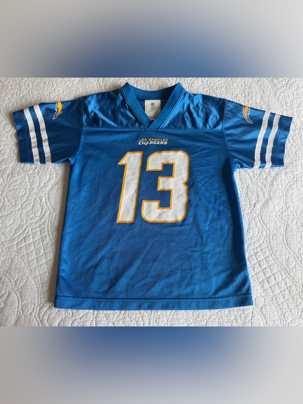 NFL Team Apparel Keenan Allen Los Angeles Chargers Jersey Blue Youth Medium